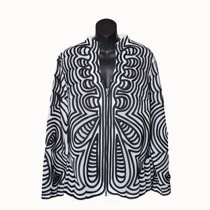 T&W Designs Sheer Abstract Jacket